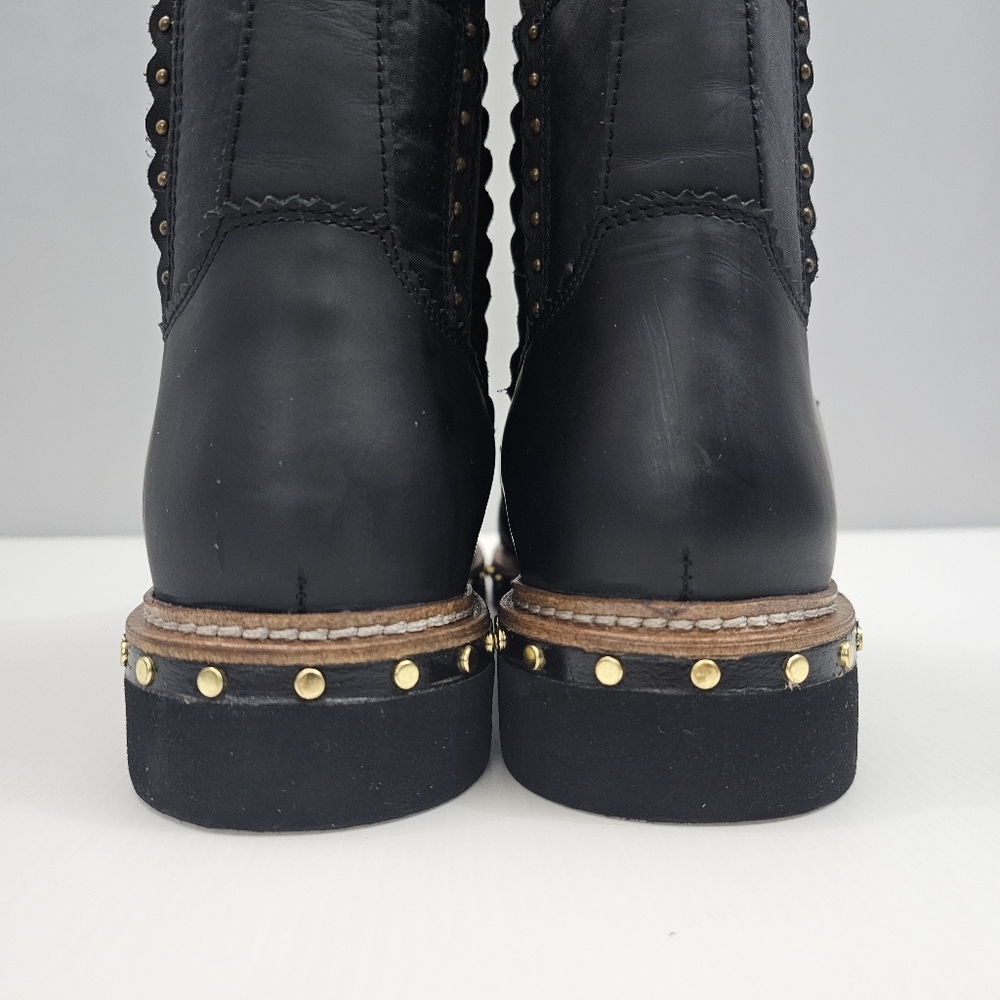 Free People Atlas Ankle Boot Womens EU 39.5 Black Quilted Puffer Chelsea Winter - Picture 9 of 16